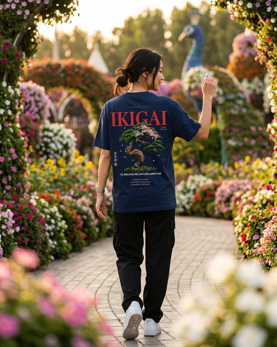 Premium Cotton T-Shirt — IKIGAI