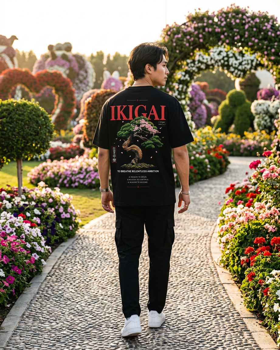 Premium Cotton T-Shirt — IKIGAI