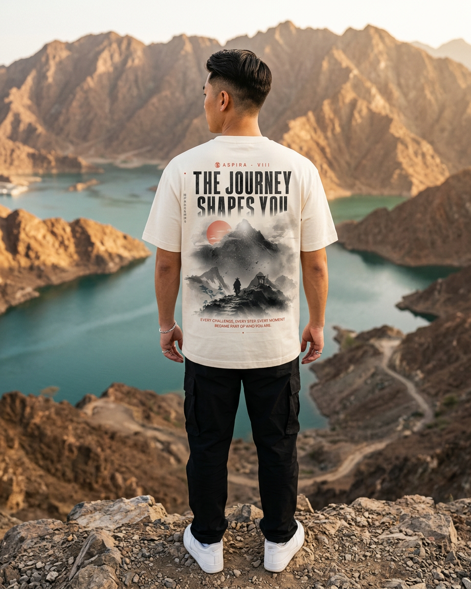 Premium Cotton T-Shirt — The Journey Shapes You