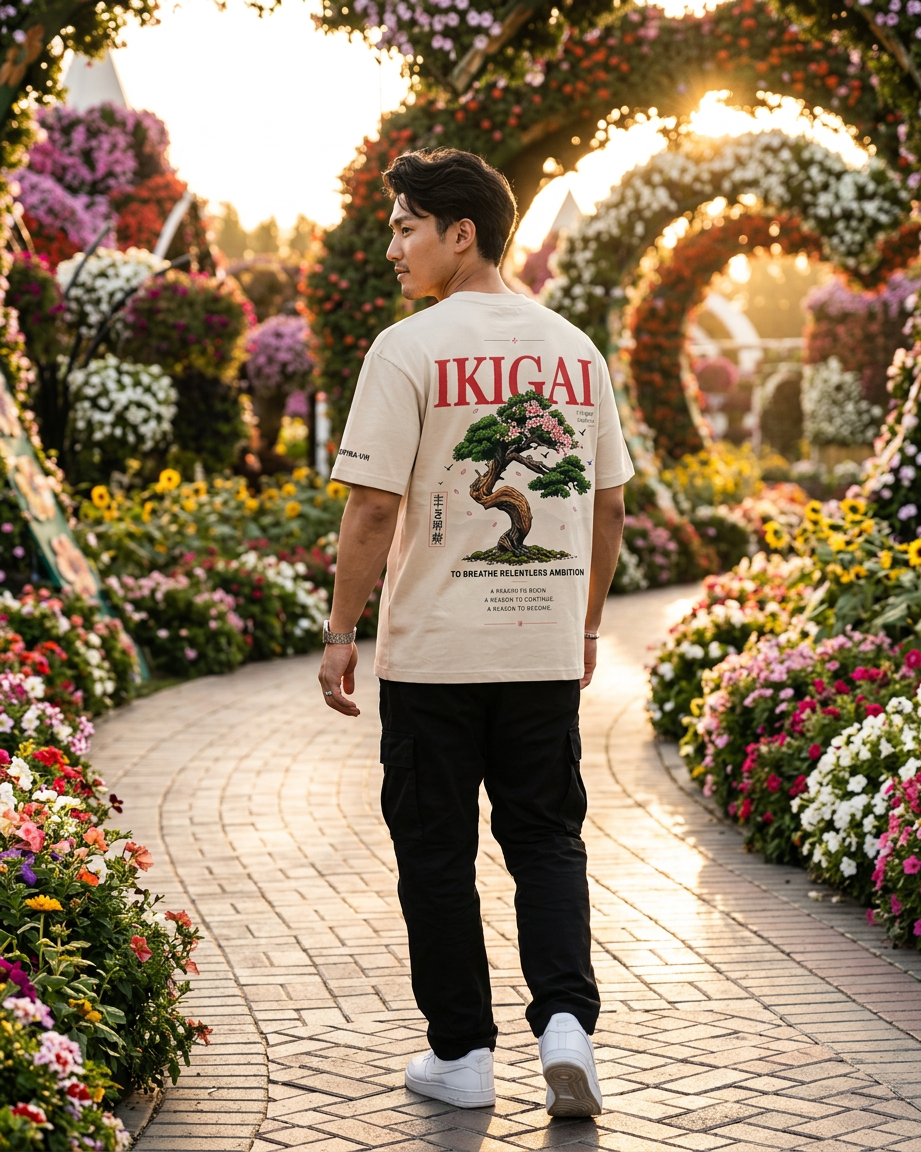 Premium Cotton T-Shirt — IKIGAI