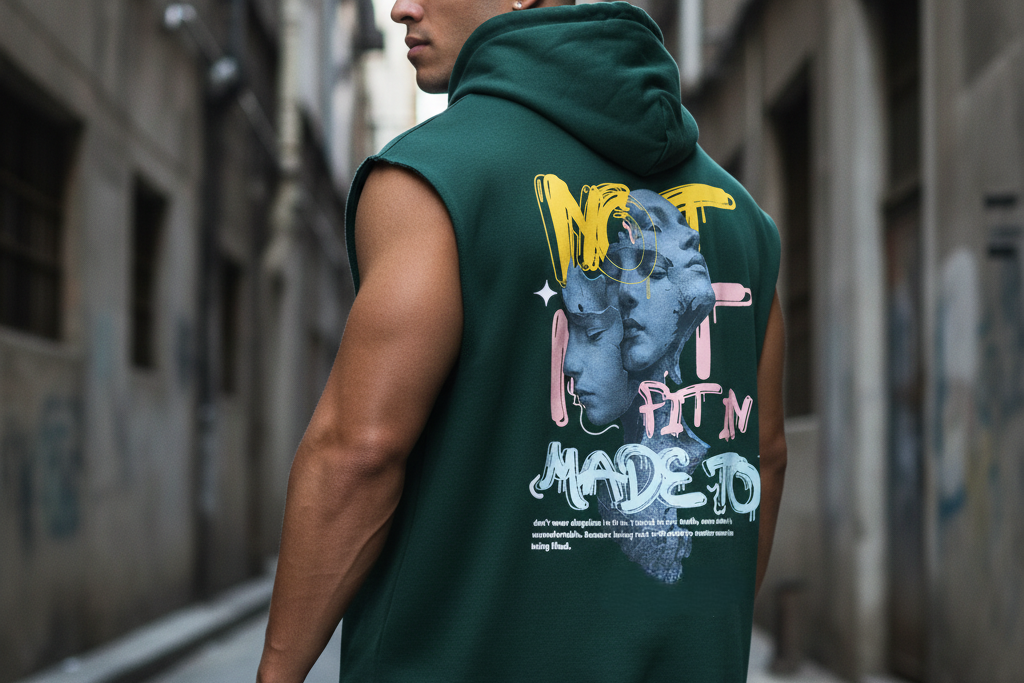 sleeveless hoodie