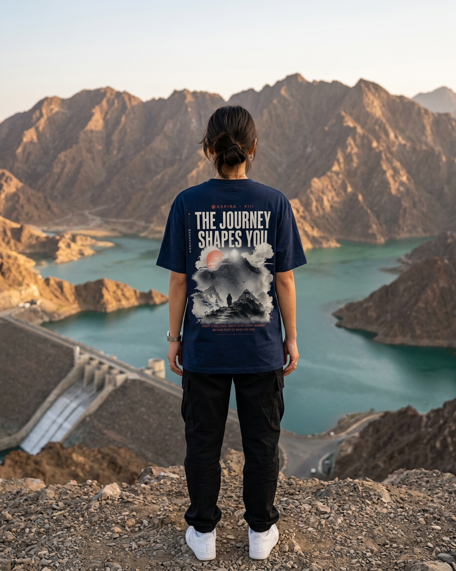 Premium Cotton T-Shirt — The Journey Shapes You